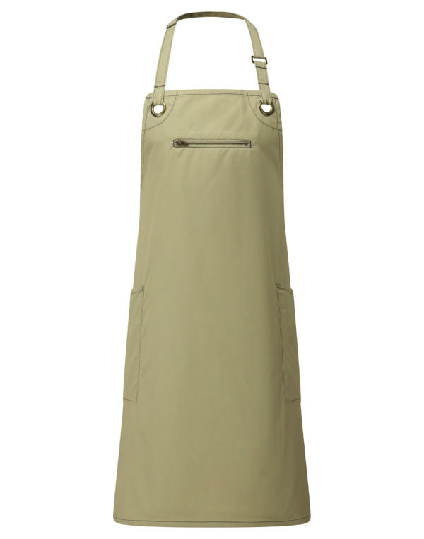 Premier Barley Contrast Stitch Bib Apron - Image 3