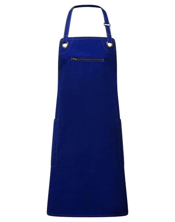 Premier Barley Contrast Stitch Bib Apron - Image 4